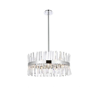 Elegant Lighting Serephina 14 - Light Pendant in  Chrome