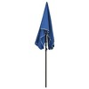 vidaXL Garden Parasol with Pole 78.7"x51.2" Azure Blue - 3 of 4