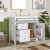 ORRD 36'' Bathroom Vanity with Sink, Modern Cabinet with 2 Drawers and Tip-out Drawer, Single Sink Storage - 2 of 4