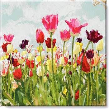 Sullivans Darren Gygi Tulip Field Canvas, Museum Quality Giclee Print, Gallery Wrapped, Handcrafted in USA