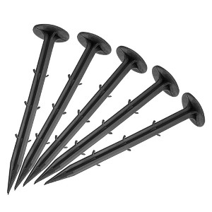 Unique Bargains Garden Stakes Plastic Spikes for Fabric Lawn Edging Weed Cover - 1 of 4
