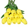 Unique Bargains Home Wedding Artificial Tulip Flowers 12.6" 12 Pcs - 3 of 4