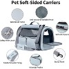 FUKUMARU Cat Carrier, Soft-Sided Small Dog Carrier, Large Cat Travel Bag with 4 Mesh Windows - 2 of 3