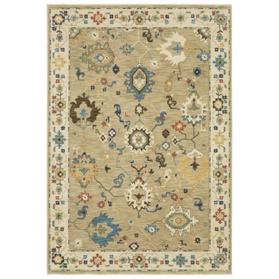 Oriental Weavers Francesca FR04E Beige/ Multi Indoor Area Rug - 6'7" x 9'6"