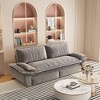 YONWAY 73" Queen Pull Out Sofa Bed with Side Storage, 3-in-1 Convertible Sleeper Sofa Velvet Loveseat Bed, for Living Room,Bedroom,Apartment,Office - 2 of 4