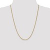 Black Bow Jewelry 2.5mm 10k Yellow Gold Hollow Figaro Chain Necklace - 2 of 4