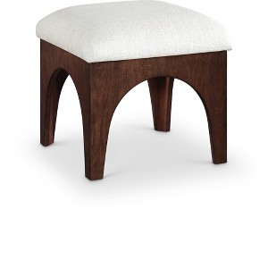 Meridian Furniture,Lawson Chenille Fabric Upholstered Ottoman - 1 of 4
