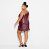 Women's One Shoulder Sequin Mini Bodycon Holiday Dress - Wild Fable™ - 3 of 3