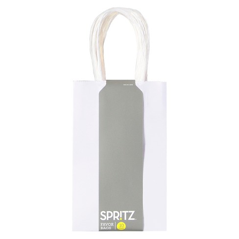 Logo Favor Bags — White Confetti Box