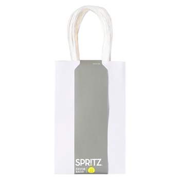 12ct Junior Tote Gift Bags White - Spritz™