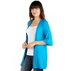 24seven Comfort Apparel Women's Open Front Cardigan - 2 of 4