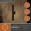 VAXCEL Owen Aluminum 1 Light Backlit Integrated LED Matte Black Indoor Outdoor Wall Light - 2 of 4