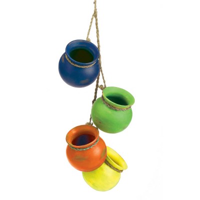 4pc Indoor/Outdoor Dangling Terracotta Fiesta Pots - Zingz & Thingz