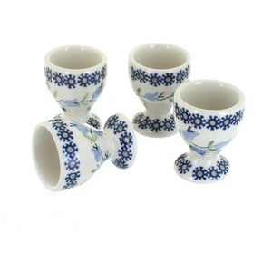 Blue Rose Polish Pottery J050-4 Manufaktura Egg Cup Set - 1 of 2