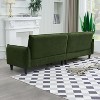 VASIP 97 inch Teddy Velvet Sofa, suitable for living rooms, bedrooms, reception rooms, offices, apartments, and other living spaces. - 4 of 4