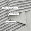 Washable Super Soft Boho Stripe Rug Contemporary Large Living Room Rugs Non Slip Non Shedding Indoor Home Rugs - 4 of 4