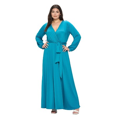L I V D Women's Espinoza Surplice Maxi Dress