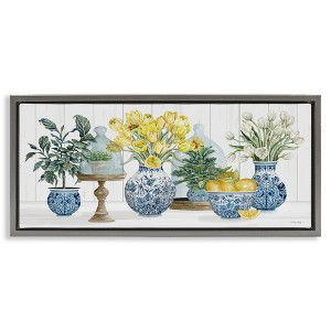 Stupell Industries Yellow Tulips & Lemon Fruits, 25" x 11" - 1 of 4
