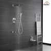 CASAINC 3-Spray Patterns with 9.8 in. Tub Wall Mount Dual Shower Heads in Spot Resist - 3 of 4