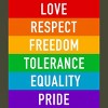 Adult Design By Humans Pride Rights Motto By PINHEAD66 T-Shirt - 2 of 2