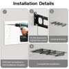 Heavy-Duty Garage Wall Mounted Shelves,Wall Mounted Storage Shelves,400 Lbs Load Capacity Garage Storage Rack Floating Shelves, 2 Pack - 3 of 4