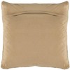 Latta Metallic Cowhide Pillow - Beige/Gold - 20"X20" - Safavieh - 3 of 3