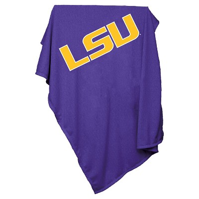 NCAA LSU Tigers Sweatshirt Throw Blanket