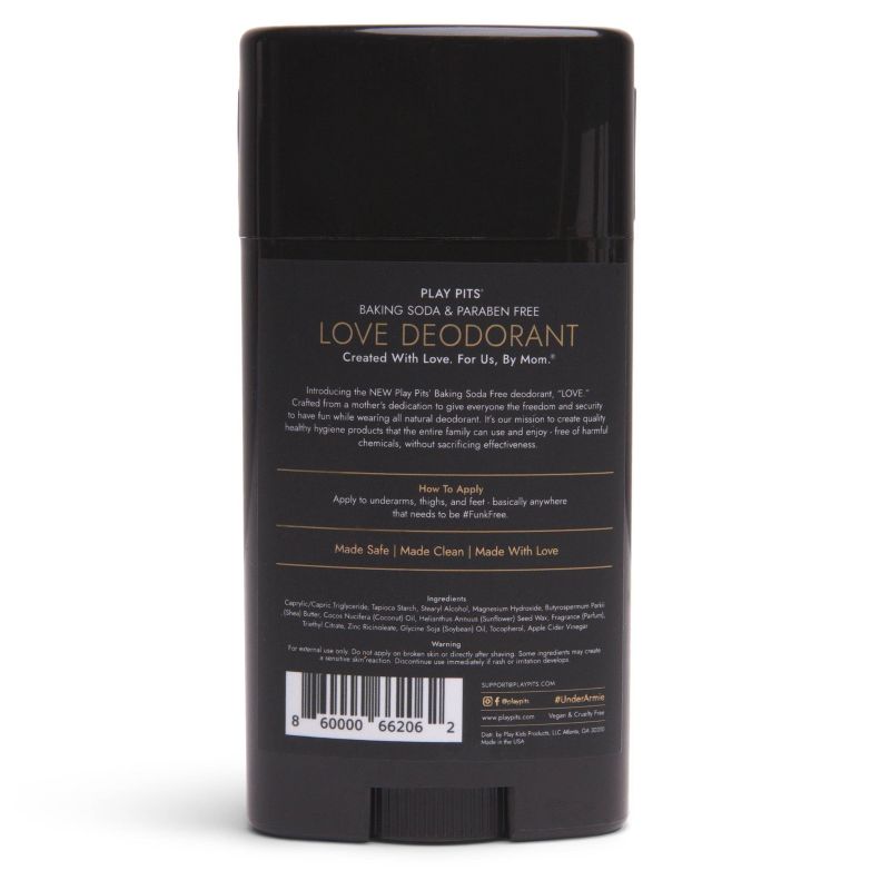 Play Pits LOVE Natural Deodorant - 2.65oz, 3 of 9