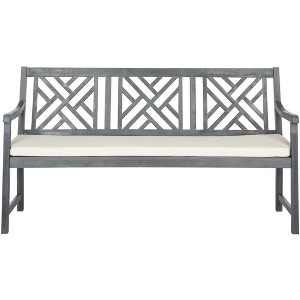 Bradbury 3 Seat Bench - Outdoor - Safavieh - 1 of 4