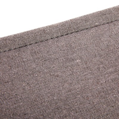 Gray Jute Rectangular Bathroom Storage Bin with Handles
