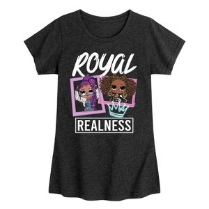 Girls' - LOL Surprise! - Royal Realness Fitted Short Sleeve Graphic T-Shirt - 1 of 4