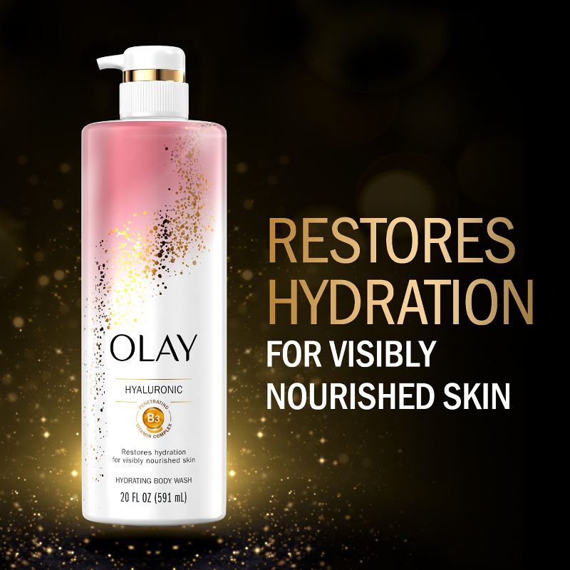 Olay Cleansing & Nourishing Body Wash with Vitamin B3 and Hyaluronic Acid, 3 of 11