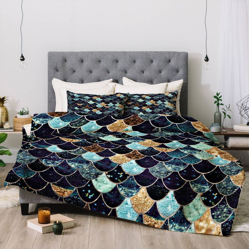 Blue Monika Strigel Really Mermaid Comforter Set - Deny Designs, 5 of 9