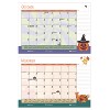 Academic Year Recycled Desk Pad Calendar, Illustrated Seasons Artwork, 22 x 17, Black Binding, 12-Month (July-June):2025-2026 - 3 of 4