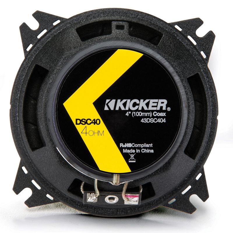 Kicker DSC40 DS Series 4" 4-Ohm Coaxial Speakers., 1 of 12
