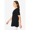 Woman Within Women's Plus Size Short-Sleeve V-Neck Shirred Tee - image 4 of 4