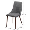 Christopher Knight Home Quincey Mid Century Modern Fabric Dining Chairs (Set of 2) - 3 of 4