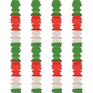 Beistle Ceiling Drop Tissue Paper Garlands,  4.5" x 14' 6", (4/Pkg) - 1 of 4
