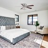 Parrot Uncle 48" Modern Chrome Crystal Ceiling Fan with Light and Remote Flush Mount Ceiling Fan for Kitchen Bedroom Living Room - 3 of 4