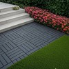 Chic Crate-Interlocking Plastic Deck Tiles – 44 Pack 12In Waterproof Patio Tiles, Balcony Poolside Multi-Use, DARK Grey - 2 of 4