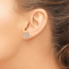 Black Bow Jewelry Sterling Silver Snowflake Post Earrings - 3 of 4