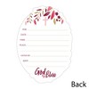 Big Dot of Happiness Confirmation Pink Elegant Cross - Shaped Fill-in Invitations - Girl Religious Party Invitation Cards with Envelopes - Set of 12 - 3 of 4