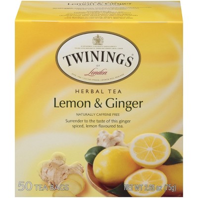 Twining's Lemon & Ginger Tea - 50ct