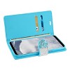 Reiko Samsung Galaxy S8 Edge/ S8 Plus Diamond Rhinestone Wallet Case in Blue - 3 of 4