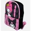 Hello Kitty Sanrio My Melody & Kuromi 15" inch Pink and Black School Backpack for Girls - 3 of 4