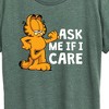 Women's - Garfield - Ask Me If I Care Short Sleeve Graphic T-Shirt - 2 of 4