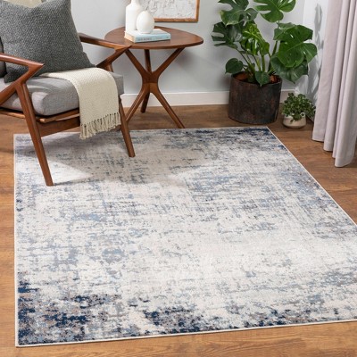 Hauteloom Texanna Abstract Blue/Gray Area Rug