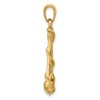 Black Bow Jewelry 14k Yellow Gold Anchor with Rope Pendant - 2 of 4