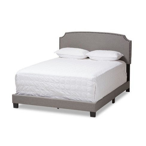 Odette Modern And Contemporary Fabric Upholstered Bed - Light Gray ...