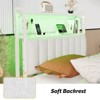 Karl Home Twin Full Queen King Size Headboard, Adjustable Upholstered Headboard with 3 Tier Shelves and Pegboard with Charging Stations and LED Lights - 4 of 4